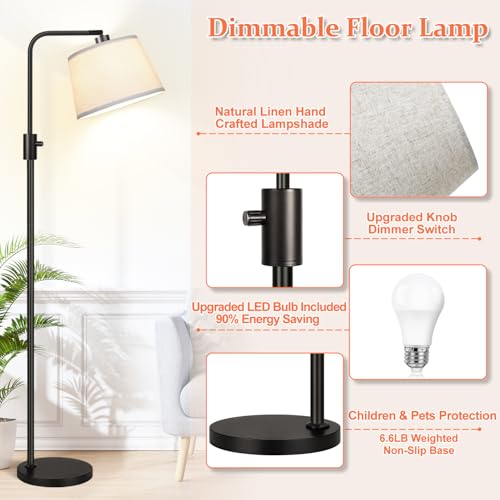 Classic 【Upgraded】 Dimmable Floor Lamp, 1000 Lumens LED Set