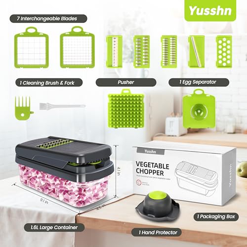 Smart Home Yusshn Vegetable Chopper,12-in-1 Multifunctional Food Chopper,Professional Onion Chopper for Daily Use